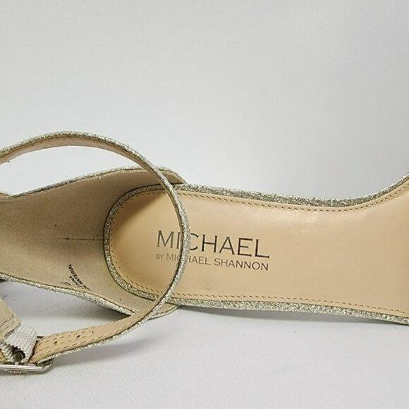 Michael Shannon Silver Heeled Sandals 8.5 - Picture 9 of 12